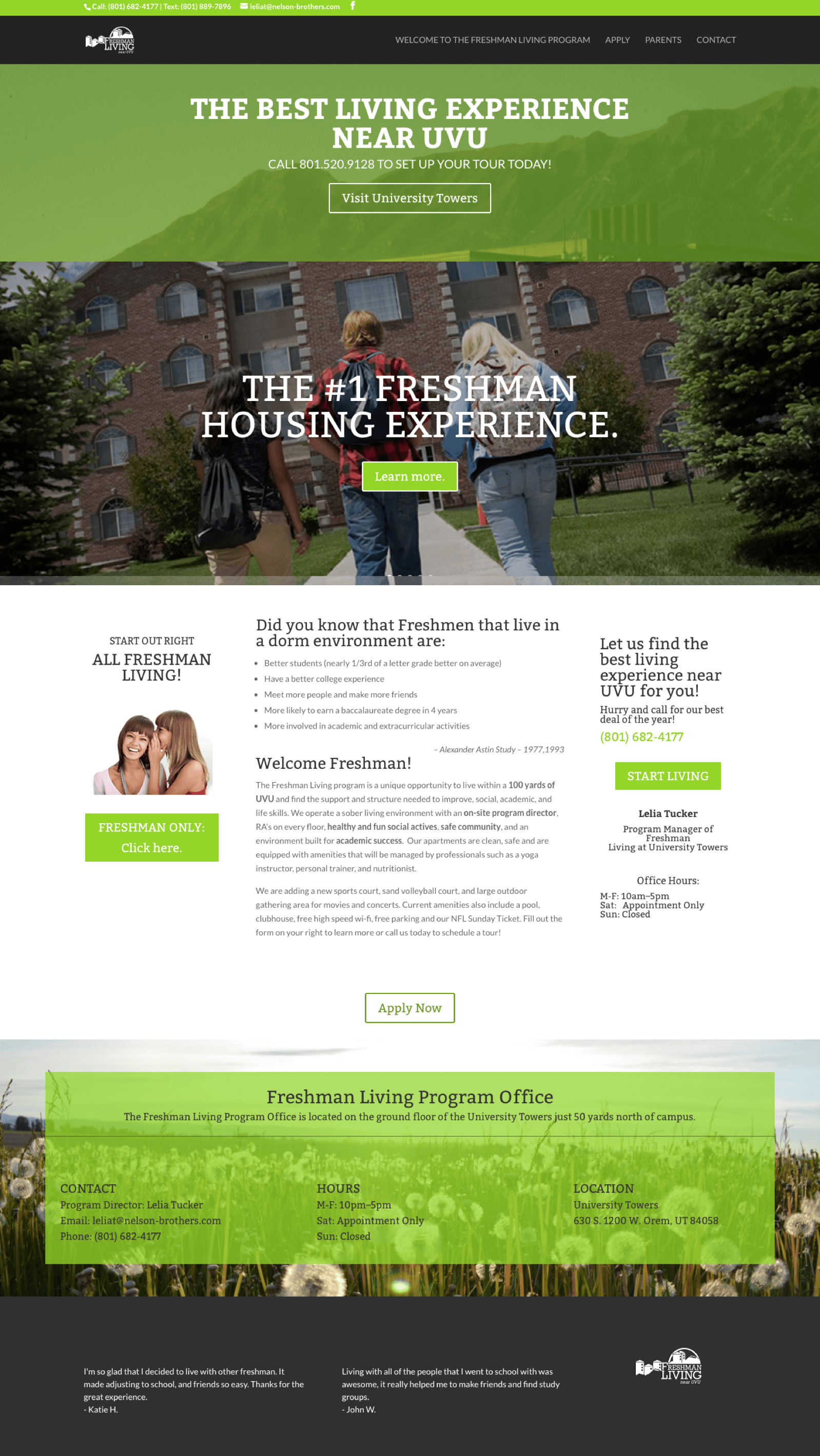 Freshman-University-Student-Expereince-Website-Design-Home-Page