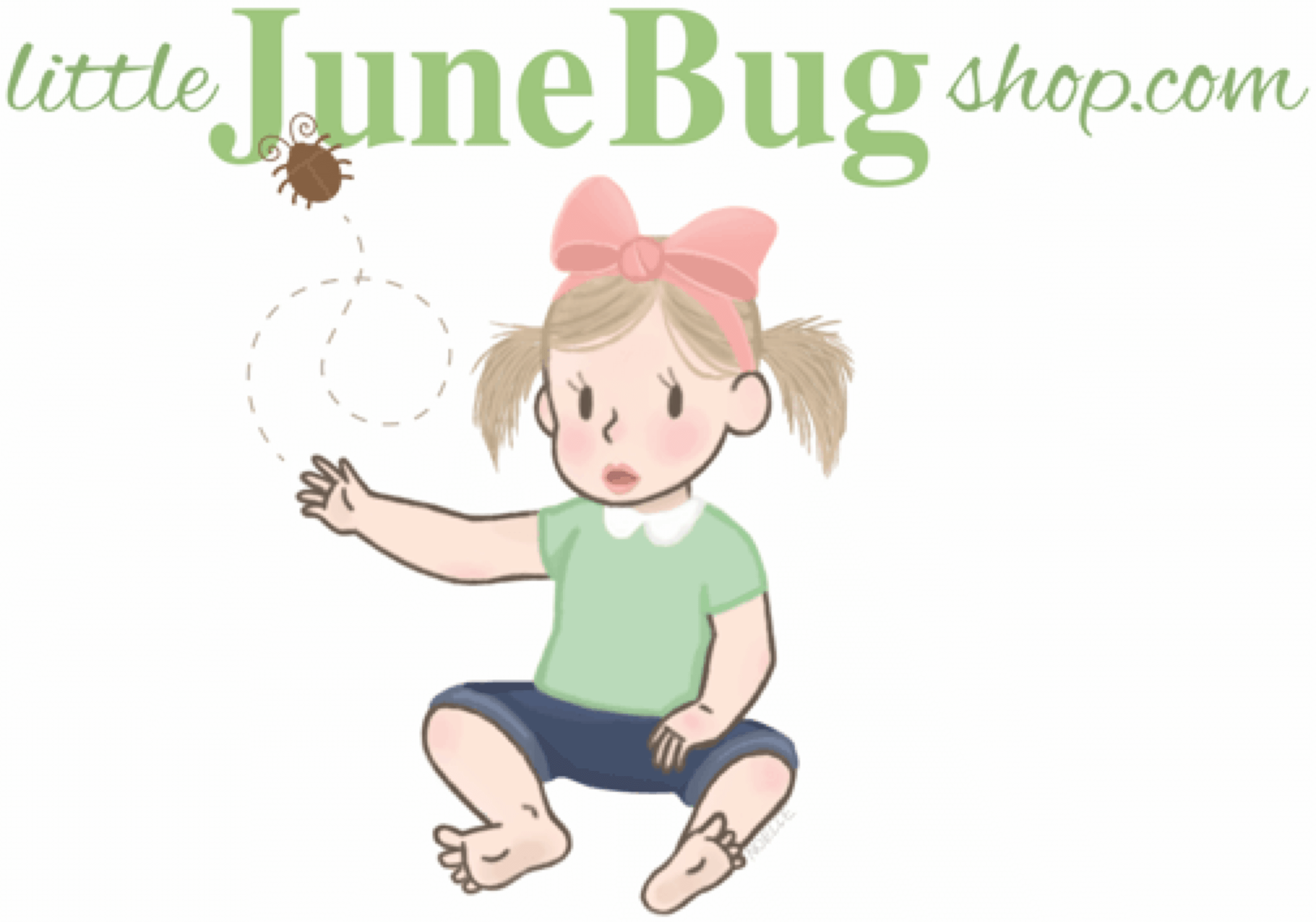 Little-June-Bug-Shop-Child-Safety-Belts-Website-Design-Logo