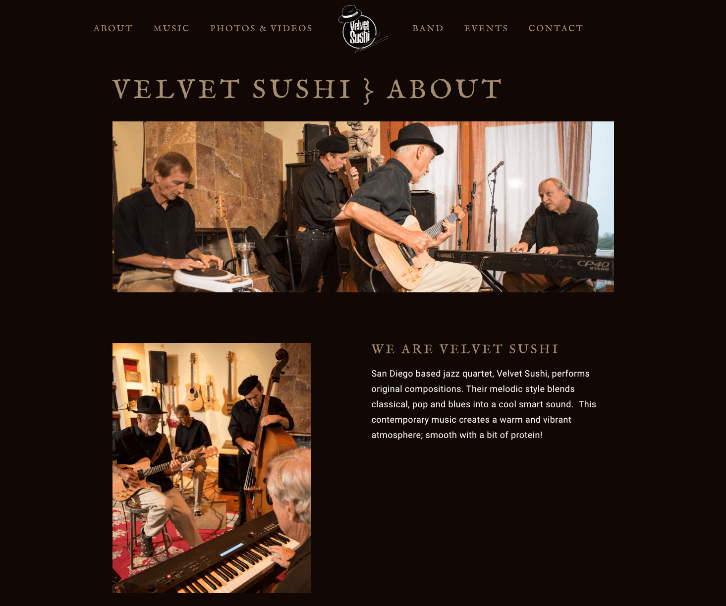 Velvet-Sushi-Jazz-Band-Website-Design-About-Page