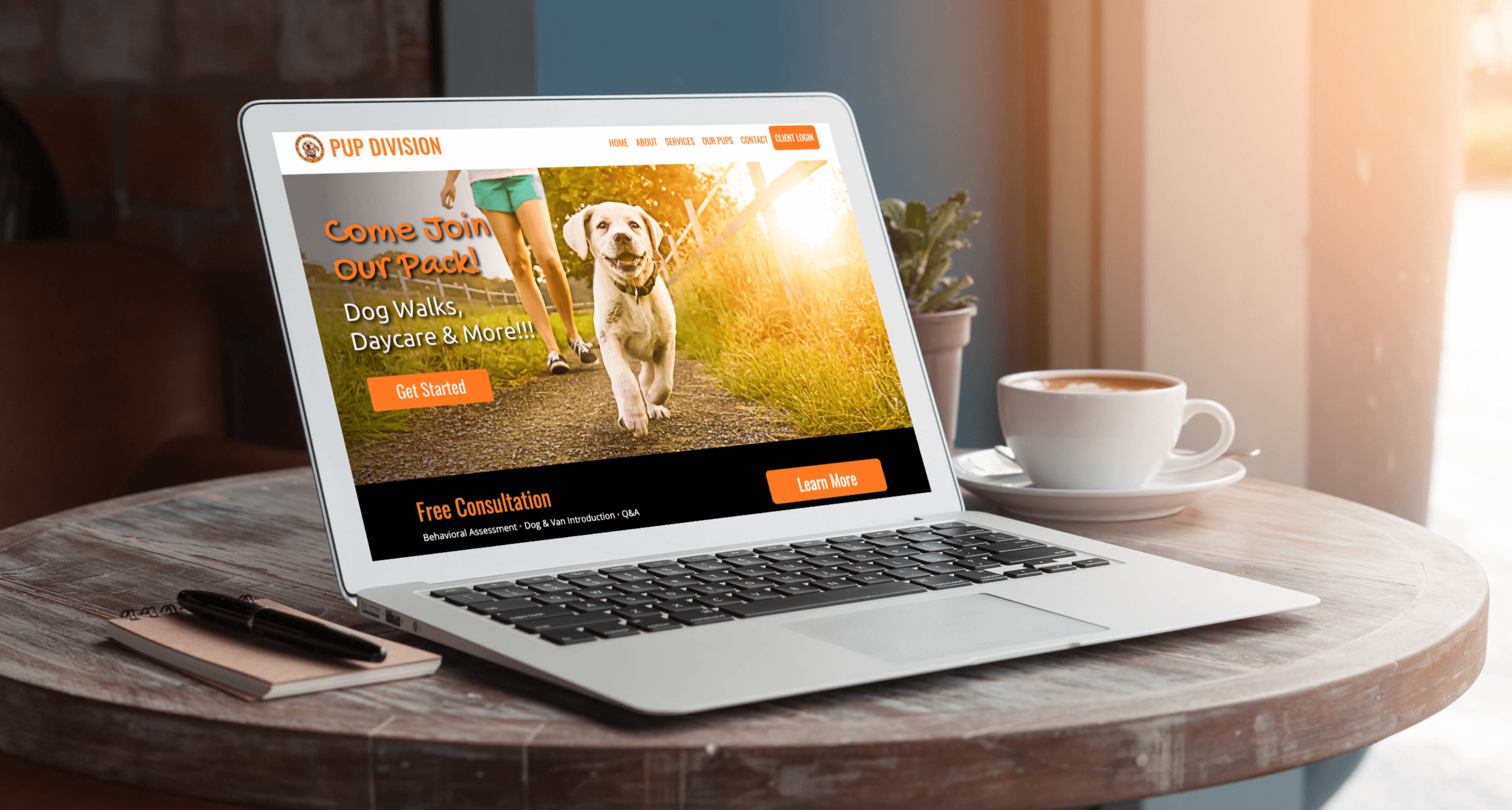 Pup-Division-Dog-Walking-Website-Design